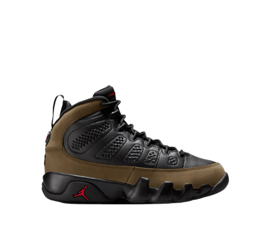 Grade school Jordan 9 Olive