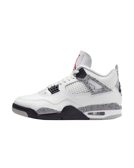 Grade school Air Jordan 4 White Cement