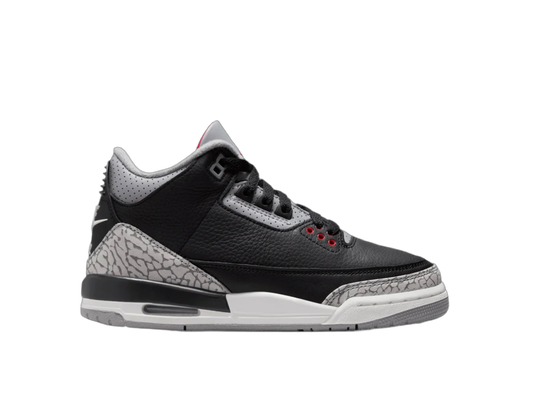 Grade School Jordan 3 Black Cement