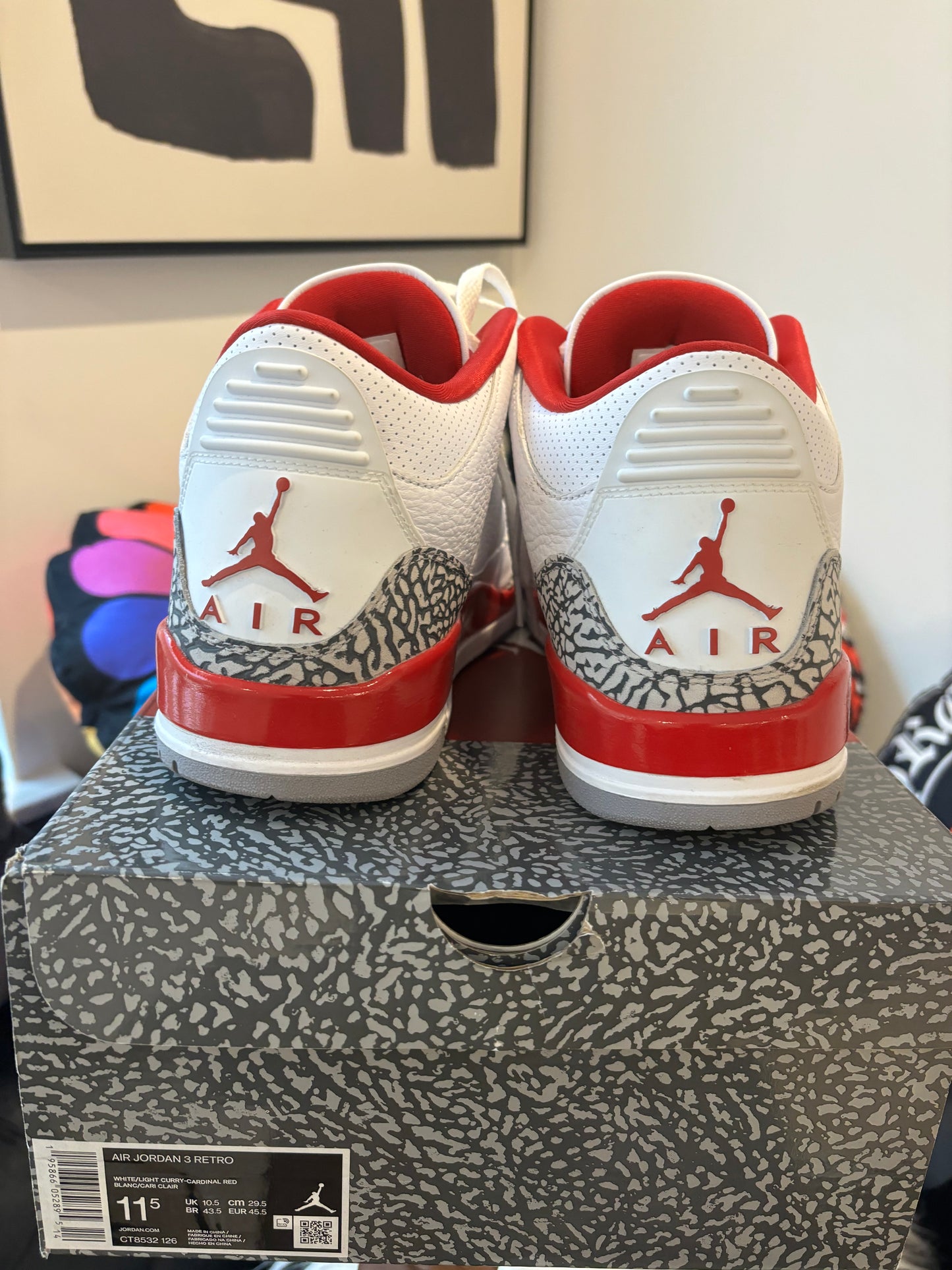 Jordan 3 Cardinal Red