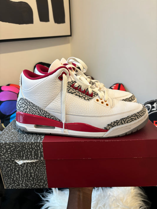 Jordan 3 Cardinal Red