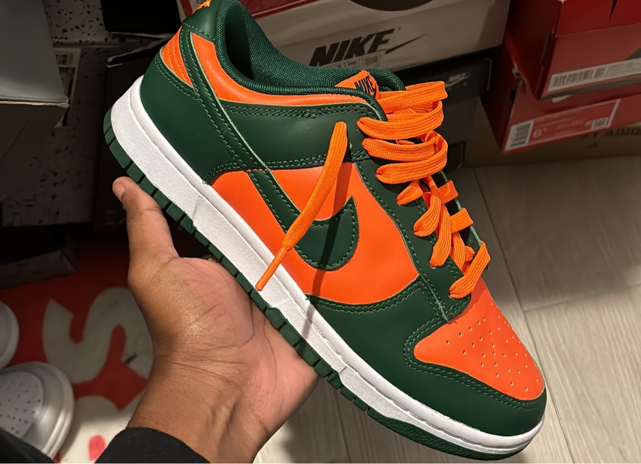 Pre owned Miami Hurricane dunk