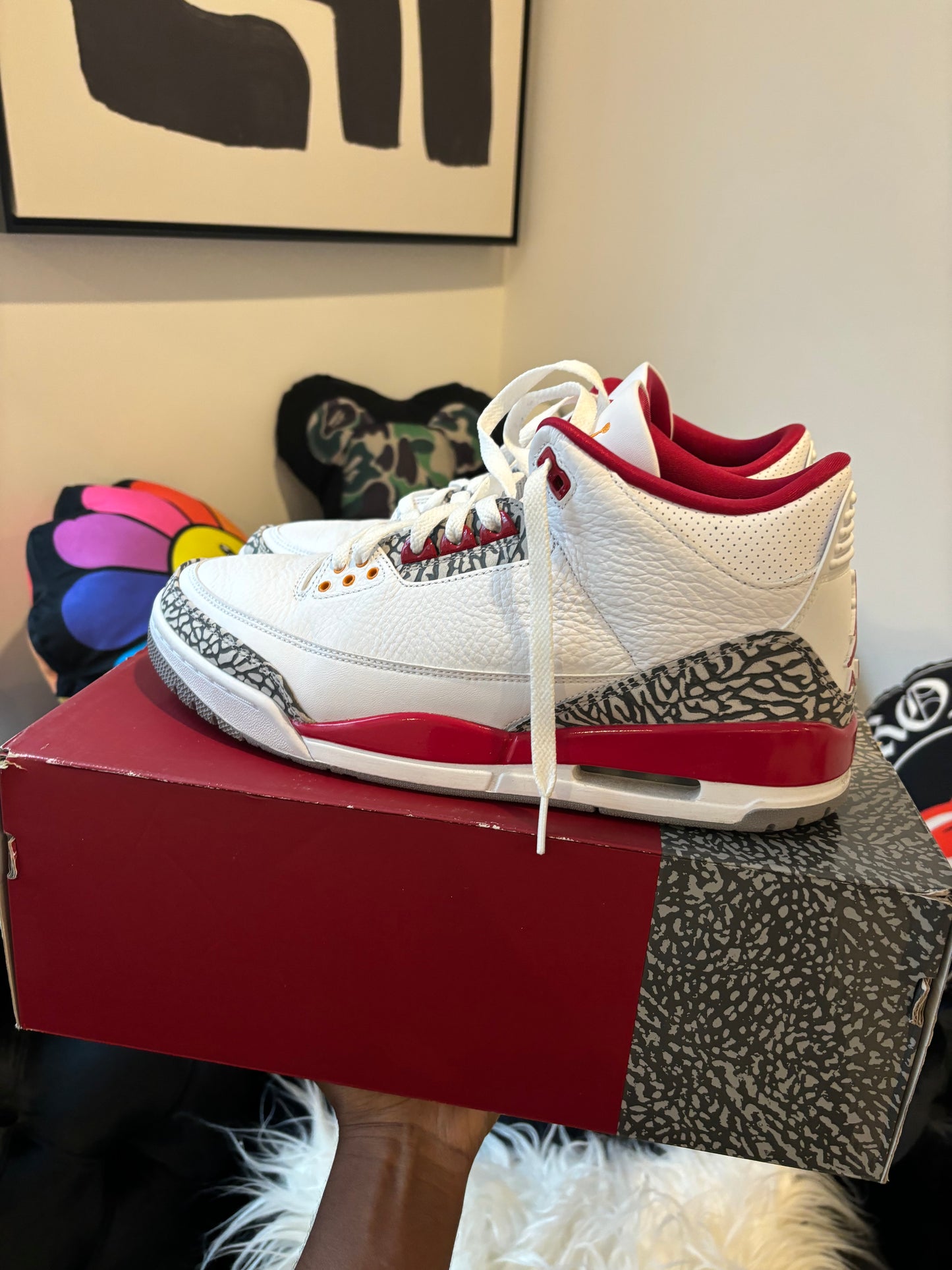 Jordan 3 Cardinal Red